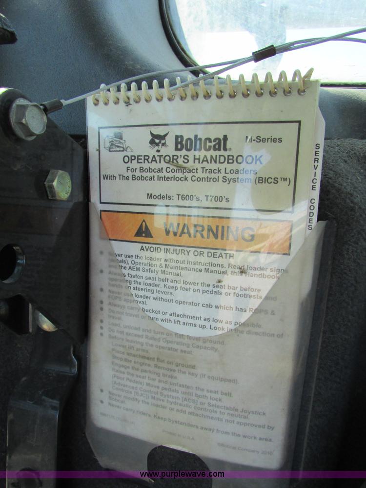 image for item I6621 2011 Bobcat T650 skid steer