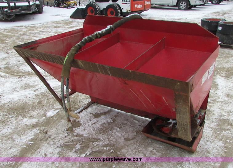 Bobcat salt and sand spreader in Mankato, MN Item I6635 sold Purple