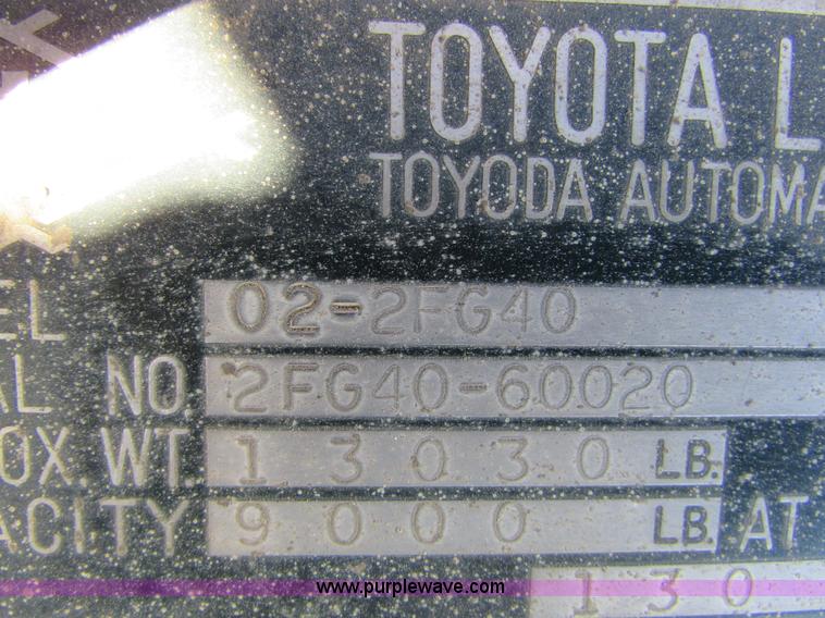 image for item I6655 Toyota 02-2FG40 forklift