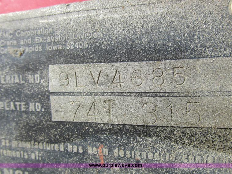 image for item K2020 1974 Link-Belt LS118 crane