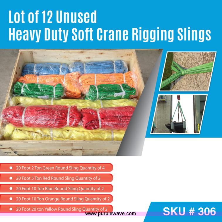 image for item K2543 (12) round continuous soft crane rigging slings