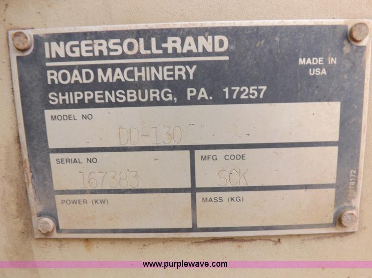 image for item K3224 Ingersoll Rand DD130 vibratory roller