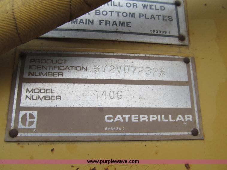 image for item K5500 1984 Caterpillar 140G articulated motor grader