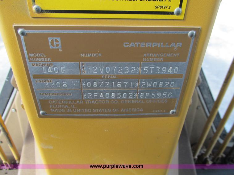 image for item K5500 1984 Caterpillar 140G articulated motor grader