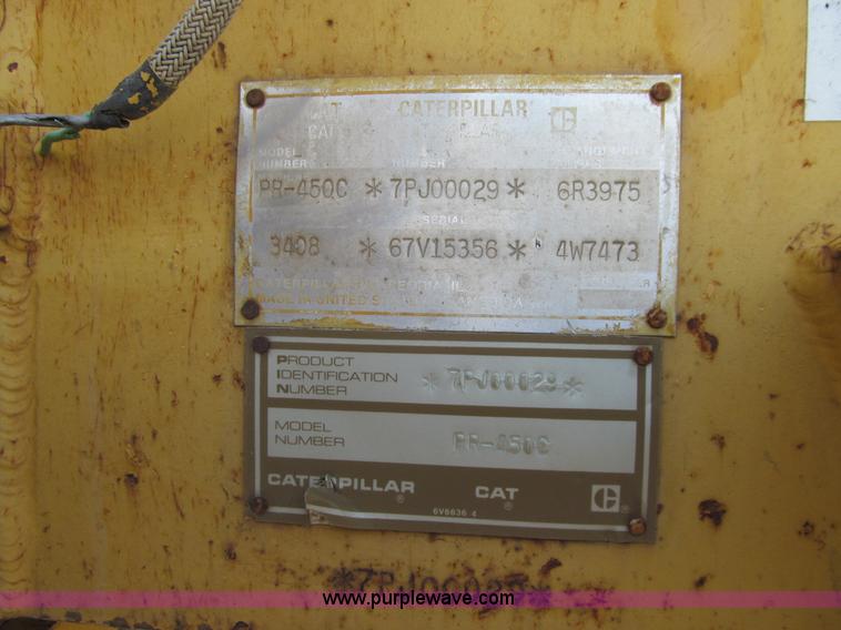 image for item K5501 1992 Caterpillar PR-450C pavement miller