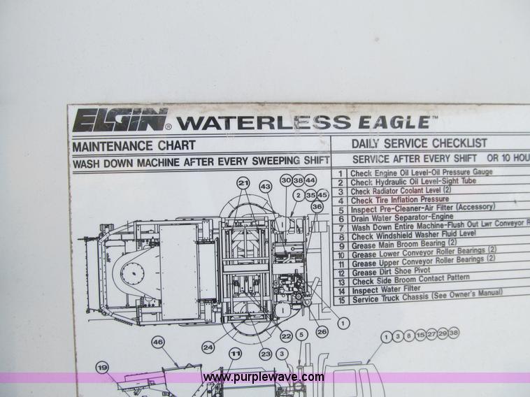 image for item K5503 2003 Elgin Eagle Series F sweeper