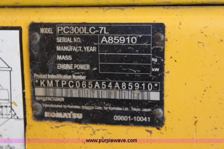 image for item K7150 2004 Komatsu PC300LC excavator