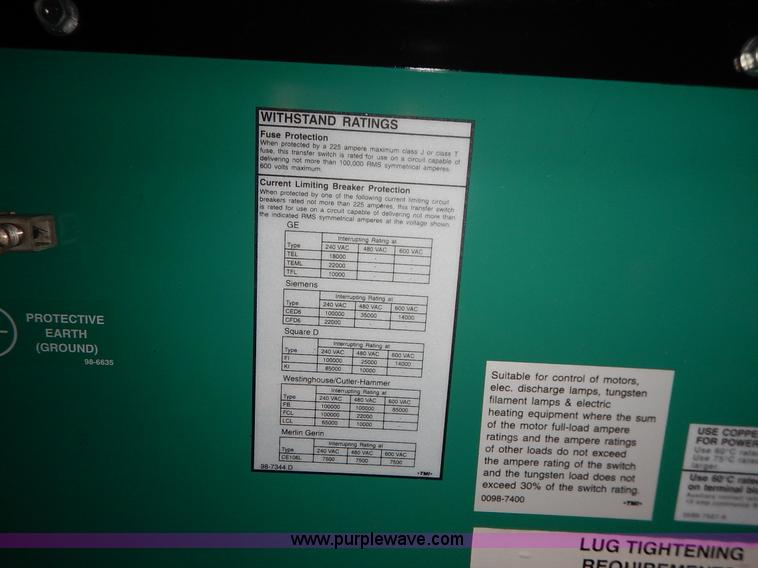 image for item BC9678 Onan generator