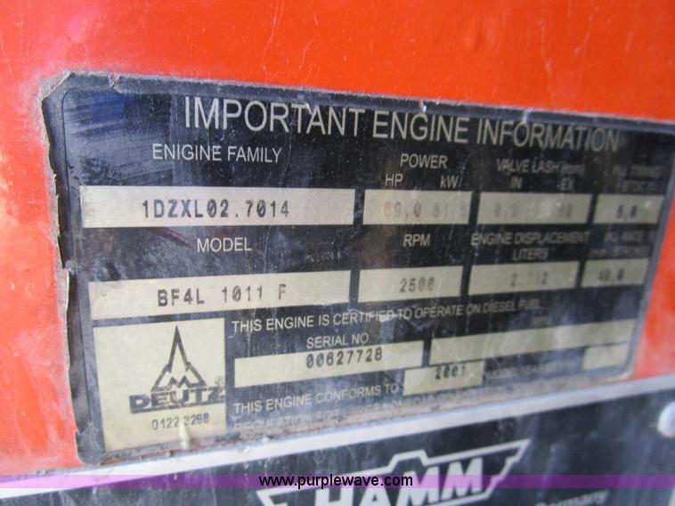 image for item D2341 2001 Hamm DV6K pneumatic roller