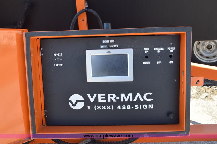 image for item K8784 2011 Ver-Mac message board trailer