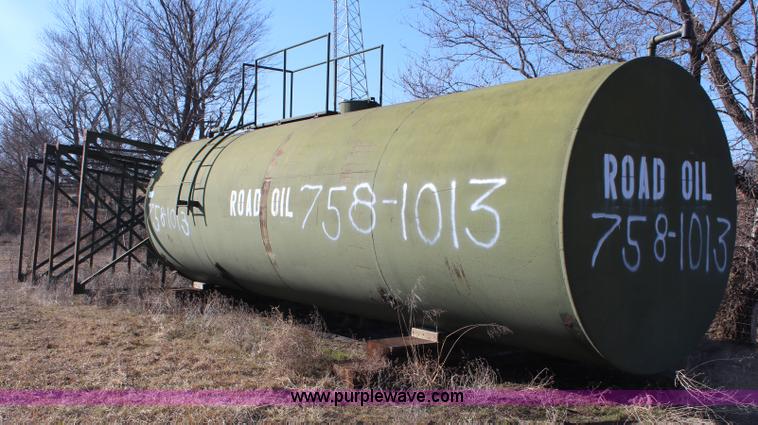 image for item K8811 1963 Wichita Steel overhead asphalt tank