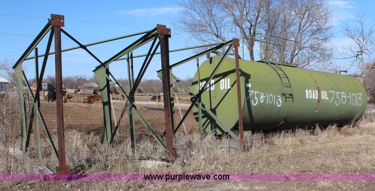 image for item K8811 1963 Wichita Steel overhead asphalt tank