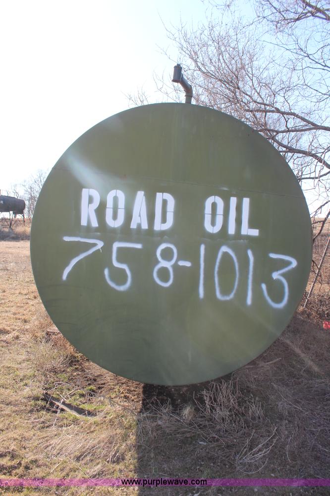 image for item K8811 1963 Wichita Steel overhead asphalt tank