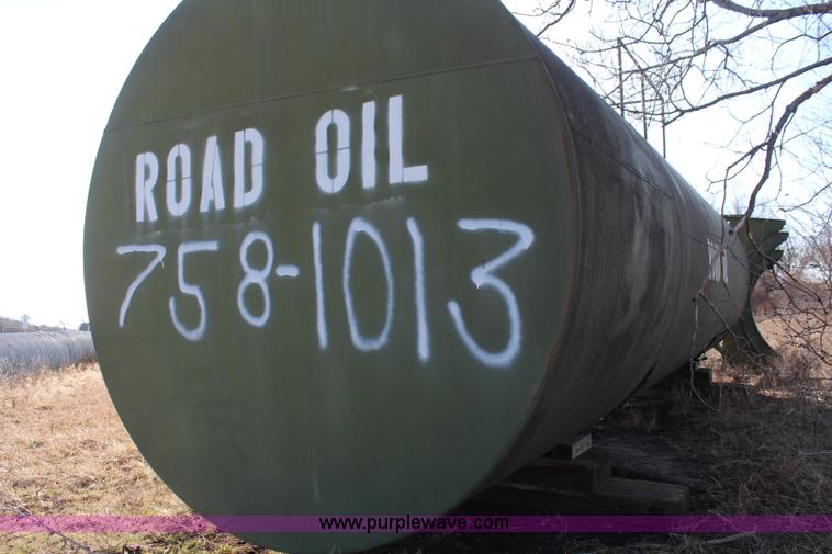 image for item K8811 1963 Wichita Steel overhead asphalt tank