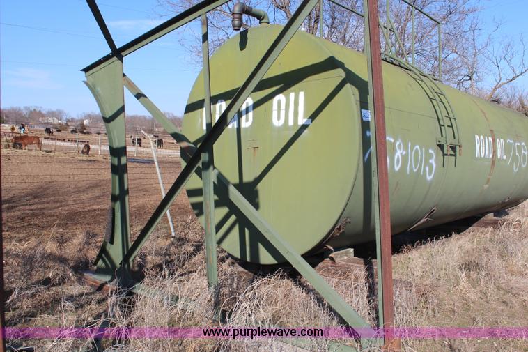 image for item K8811 1963 Wichita Steel overhead asphalt tank