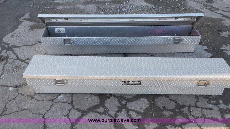 image for item AW9041 (2) 6' side mount aluminum toolboxes