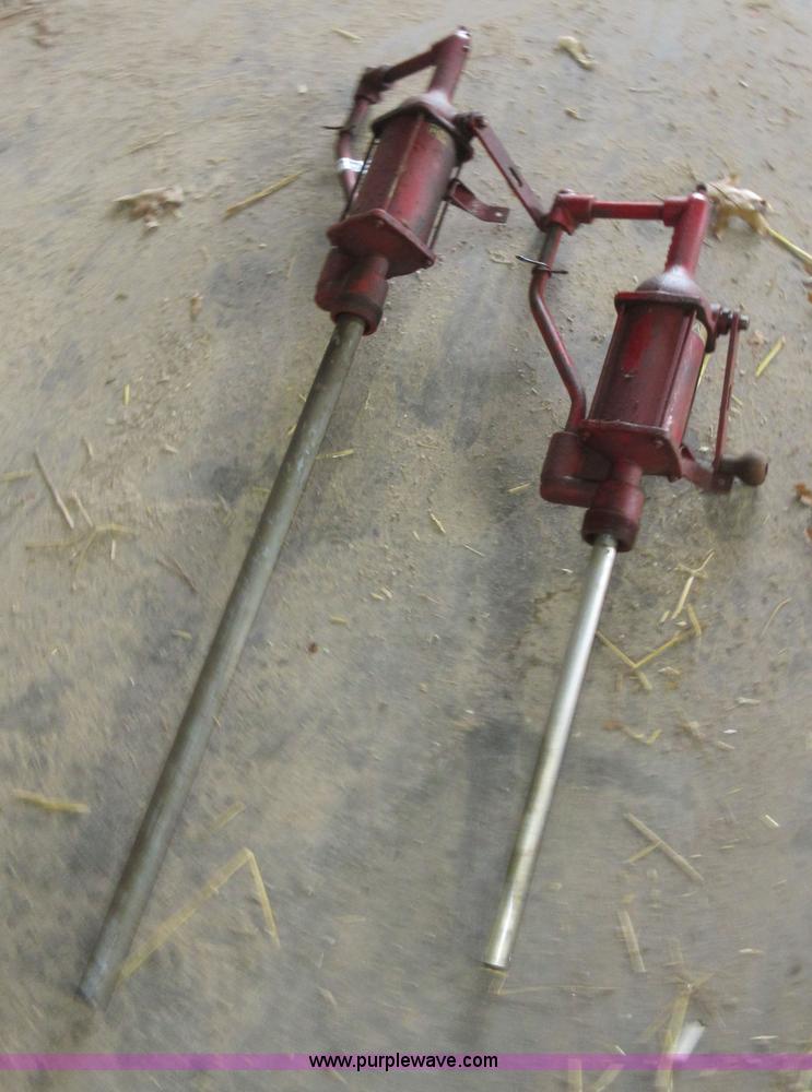 image for item AX9487 (2) 55 gallon drum hand crank pumps