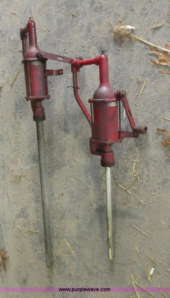 image for item AX9487 (2) 55 gallon drum hand crank pumps