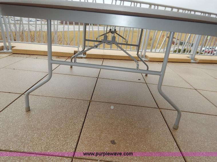 image for item BC9569 (21) 6' round wood tables