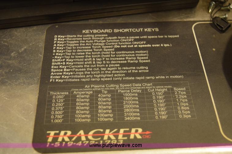 image for item BP9886 CNC Tracker plasma cutter