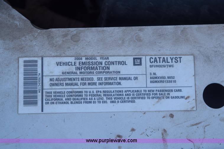 image for item E6276 2008 Chevrolet Impala Police