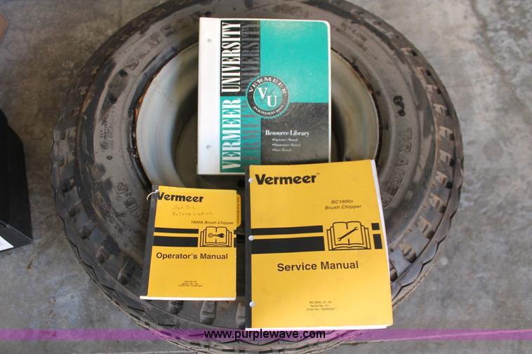 image for item H5899 Vermeer BC1800A wood brush chipper