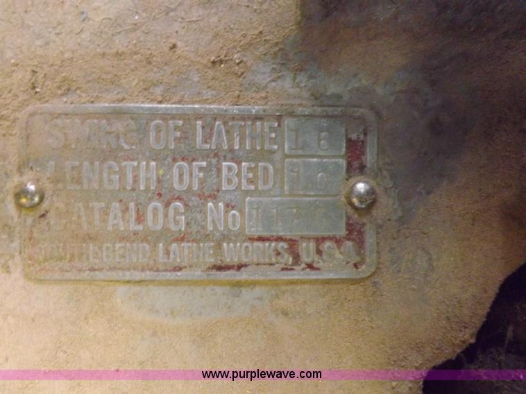 image for item K3212 South Bend metal lathe