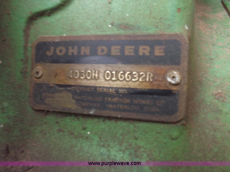 image for item K3216 John Deere 4030 tractor