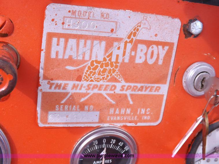 image for item K3217 Hahn Hi-Boy H-300 self-propelled sprayer