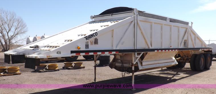 image for item K3244 1988 Ranco bottom dump trailer