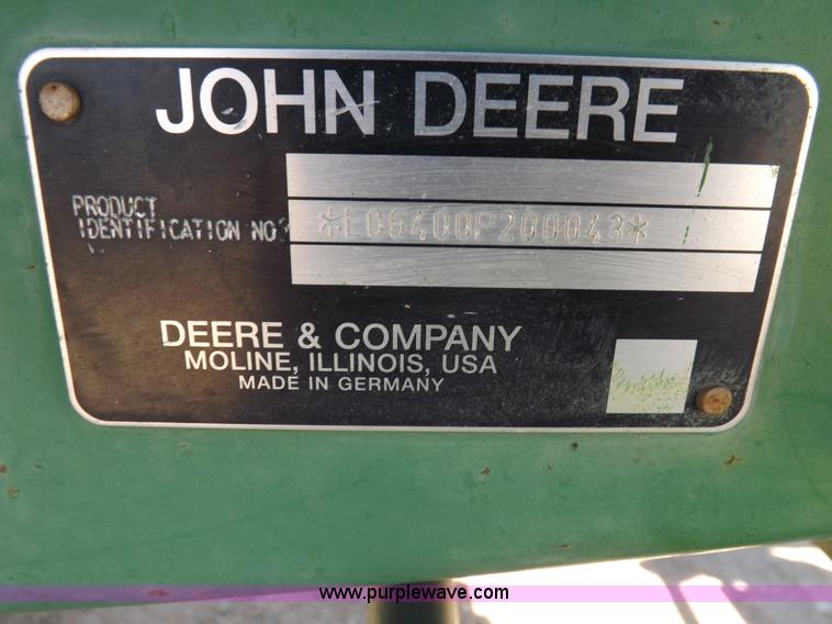 image for item K3756 1997 John Deere 6400 tractor