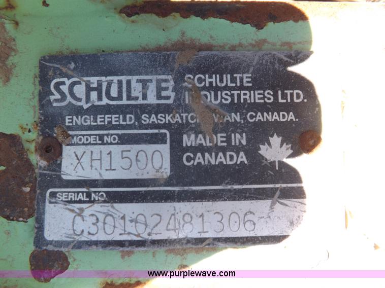 image for item K3757 Schulte XH1500 batwing rotary mower