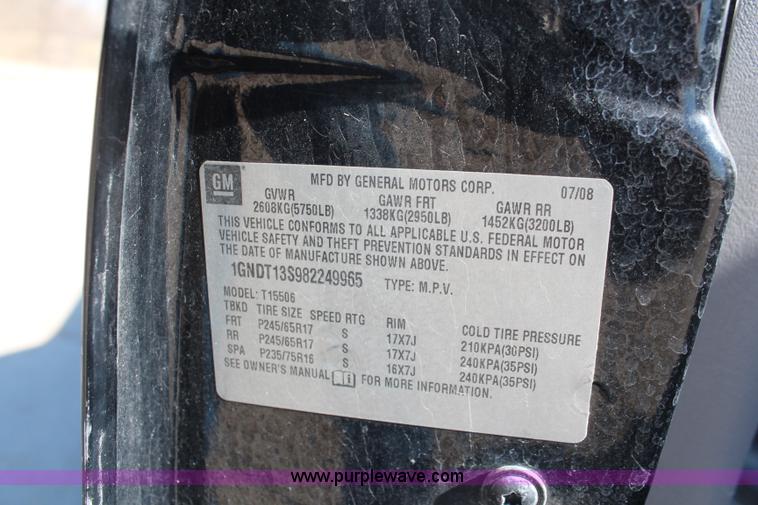 image for item K8855 2008 Chevrolet Trailblazer LS SUV