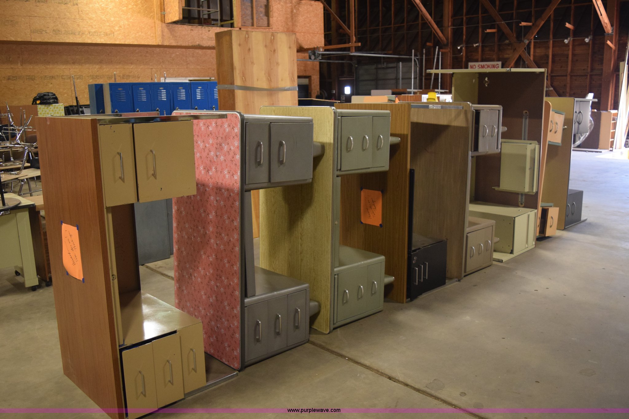 Assorted office desks in Hutchinson, KS Item BP9849 sold Purple Wave