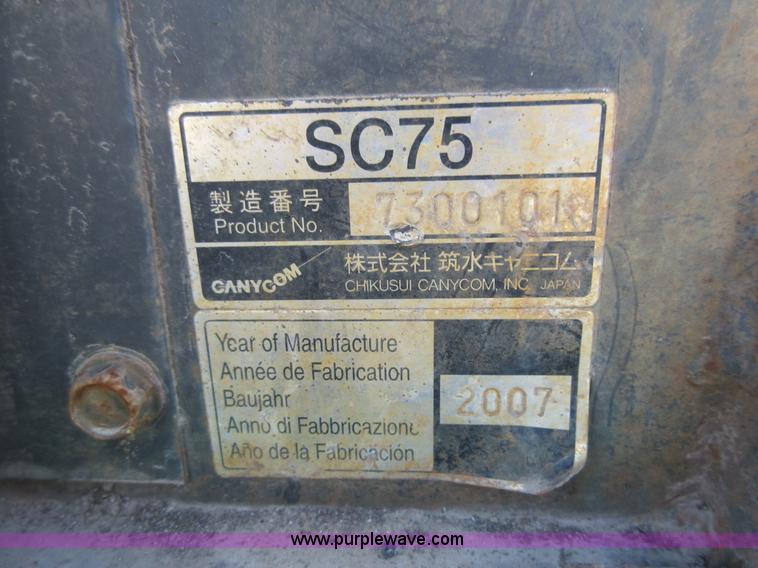 image for item AV9943 2007 Canycom SC75 concrete buggy