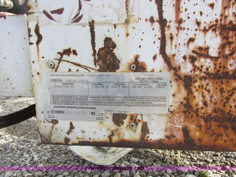 image for item AW9721 1995 Fabrique hose reel trailer