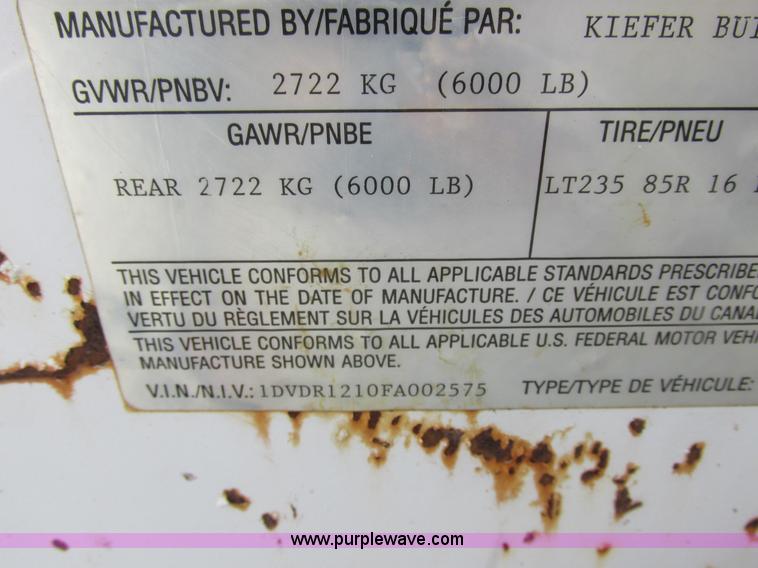 image for item AW9721 1995 Fabrique hose reel trailer