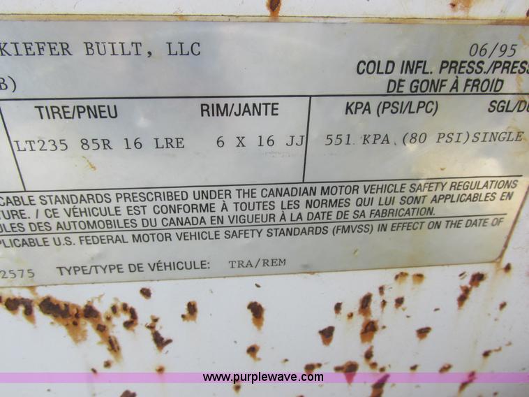 image for item AW9721 1995 Fabrique hose reel trailer