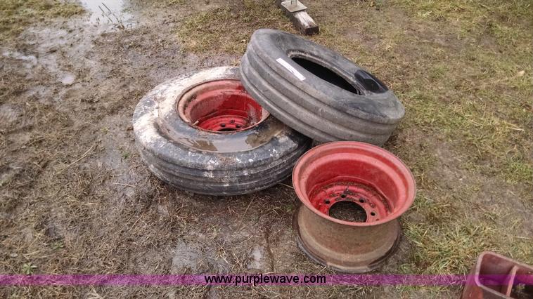 image for item AX9477 (2) International tractor tires and wheels