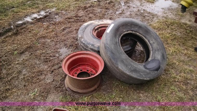 image for item AX9477 (2) International tractor tires and wheels