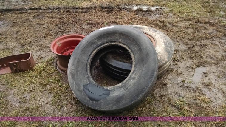 image for item AX9477 (2) International tractor tires and wheels