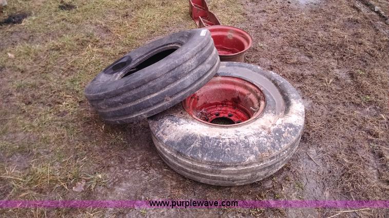 image for item AX9477 (2) International tractor tires and wheels