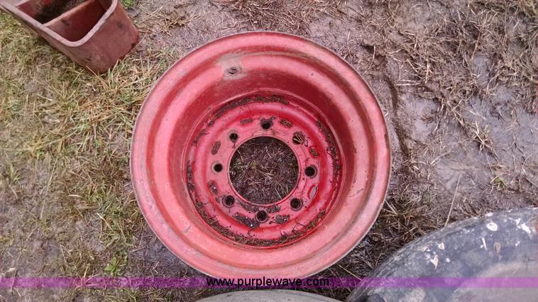 image for item AX9477 (2) International tractor tires and wheels