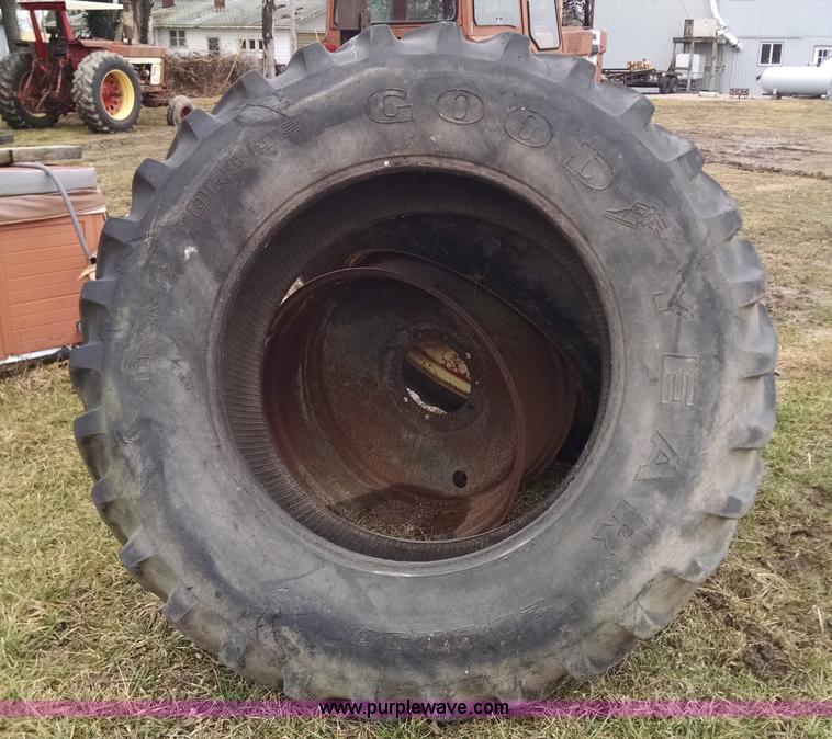 (2) Goodyear Dyna Torque 20.8R38 tires and wheels in Lebanon, MO Item