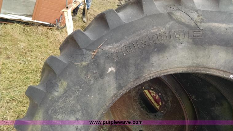 image for item AX9479 (2) Goodyear Dyna Torque 20.8R38 tires and wheels