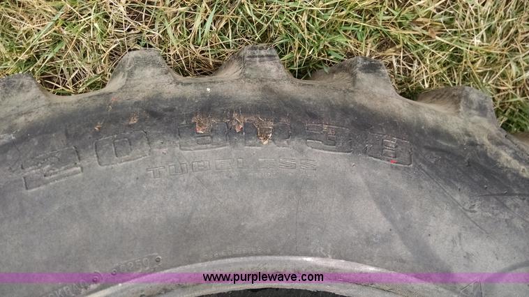 image for item AX9479 (2) Goodyear Dyna Torque 20.8R38 tires and wheels