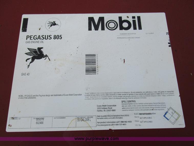 image for item BA9347 55 gallon of mobile SAE 40 engine oil