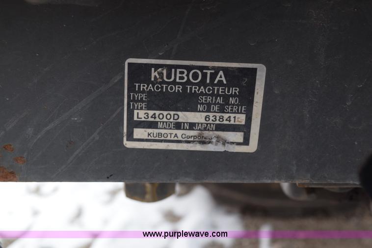image for item E6224 Kubota L3400HST 4WD tractor
