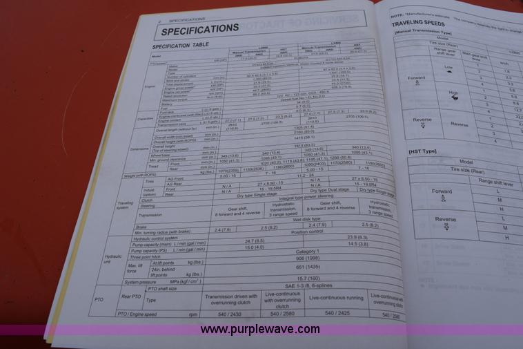 image for item E6224 Kubota L3400HST 4WD tractor