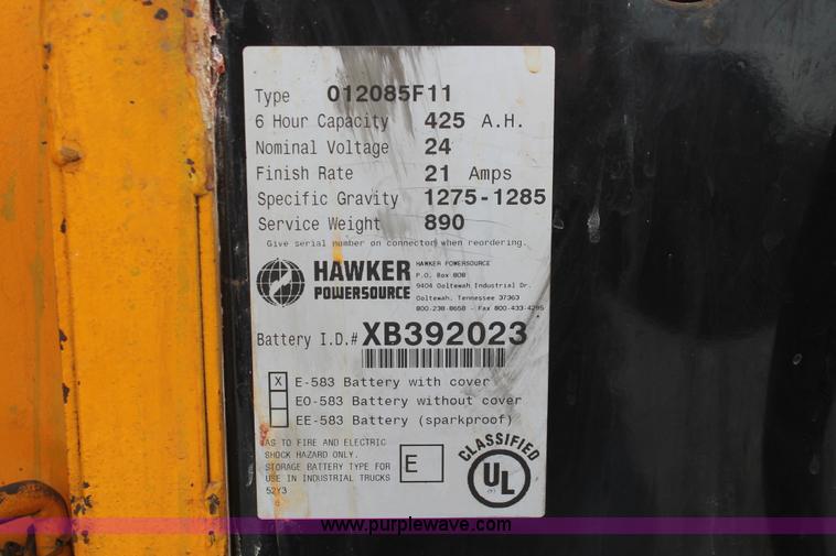 image for item H5905 Big Joe SSC 30730 forklift